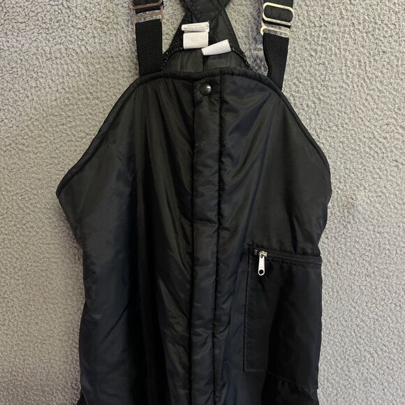 Walls Blizzard Pruf Bib Overalls Men Medium Black Insulated Ski Snow Y2K VIntage - Picture 3 of 16
